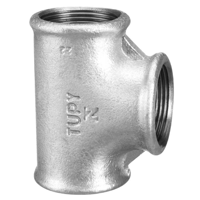 TE REDUÇAO  GALVANIZADO BSP 3/4X1/2 TUPY