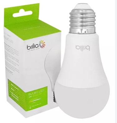 LAMPADA LED BULBO 9W E27 6500K BRILIA