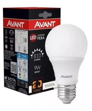 LAMPADA LED A60 9W - 810LM 6500K AVANT