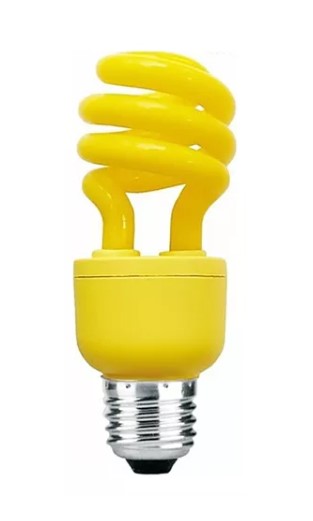 LAMPADA FLUORESCENTE COMPACTA AMARELA 15W...