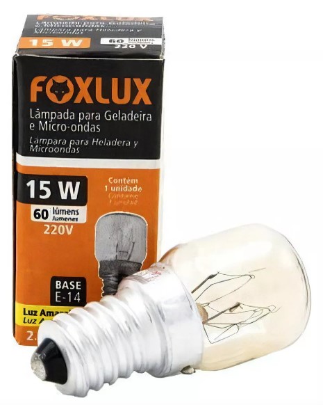 LAMPADA P/ GELADEIRA E MICROONDAS 15W 220...