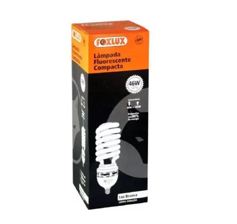 LAMPADA FLUORESCENTE COMPACTA ESPIRAL 46W...