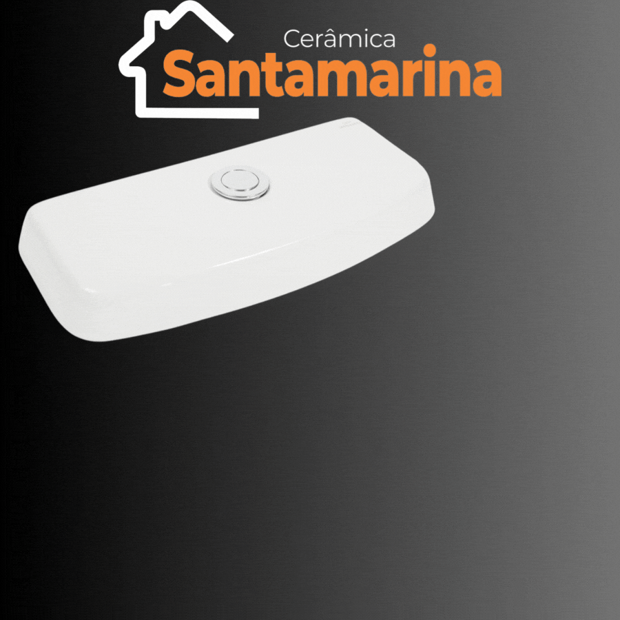 TAMPA CAIXA ACOPLADA BRANCA SANTA MARINA