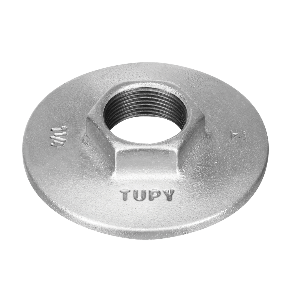 FLANGE SEXTAVADO GALVANIZADO BSP  2.1/2 TUPY